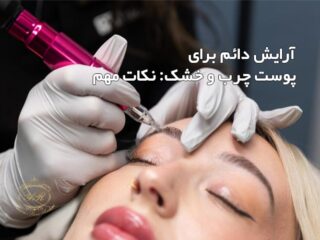 آرایش دائم ابرو روی پوست خشک و چرب با تکنیک میکروبلیدینگ و میکروپیگمنتیشن